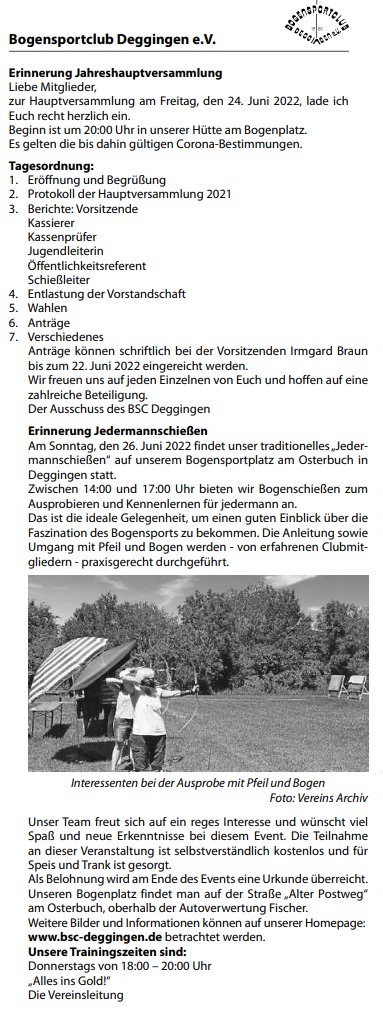 BSC-Deggingen Gallery